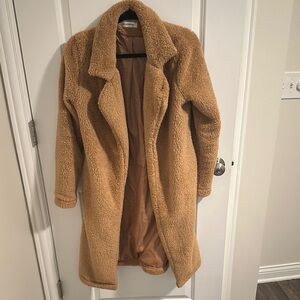 Cozy Tan Teddy Coat